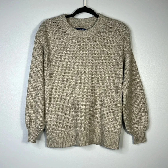 American Eagle Beige Oversized Knit Sweater - XS - EUC - Picture 1 of 11